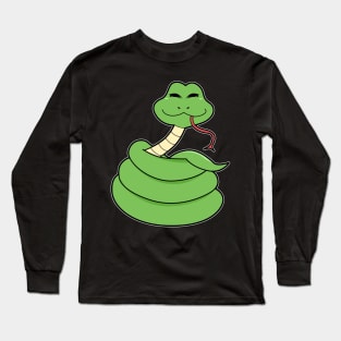 Cute Snake Long Sleeve T-Shirt